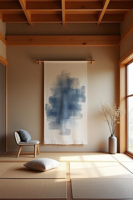 京都の町家を改装したモダンな和室